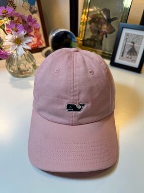 Vineyard Vines Classic Logo Baseball Cap in Flamingo Pink